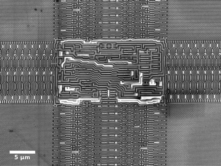 Integrated circuit close-up